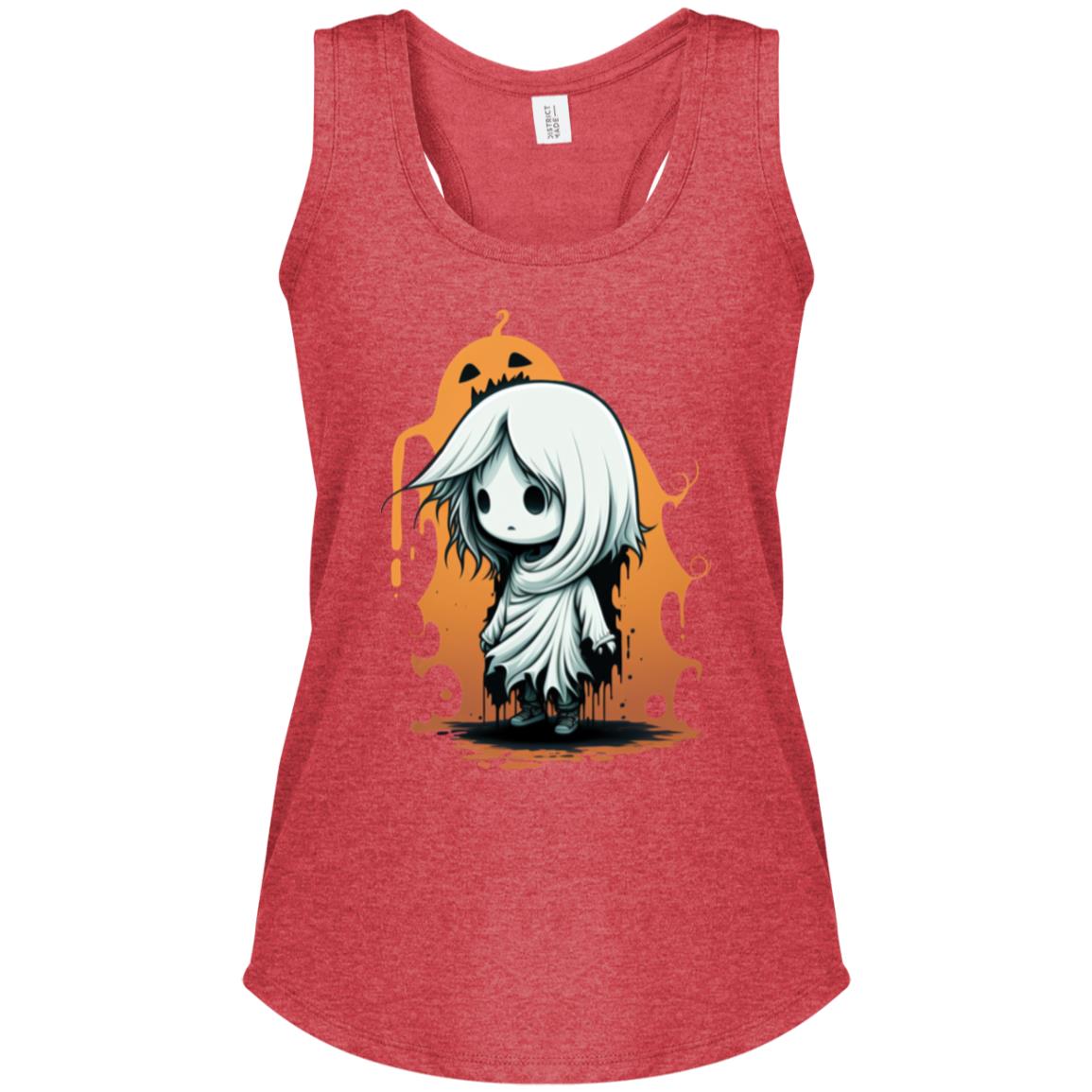 Abigail the Wee Ghost Women's Perfect Tri Racerback Tank