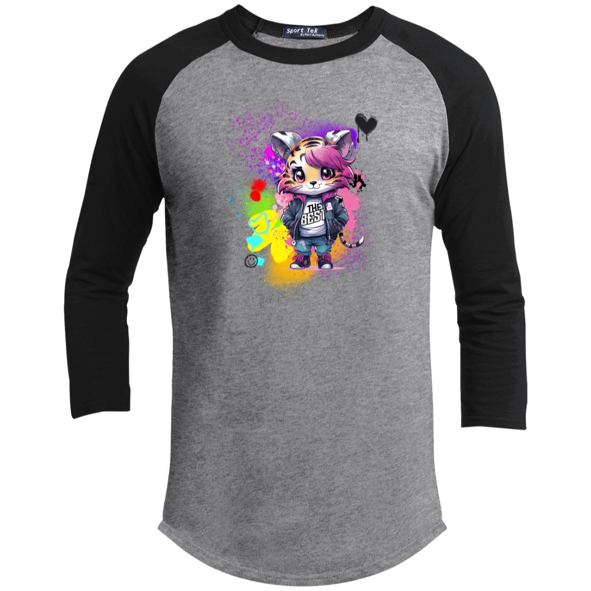 Rosie the Tiger Youth 3/4 Raglan Sleeve Shirt