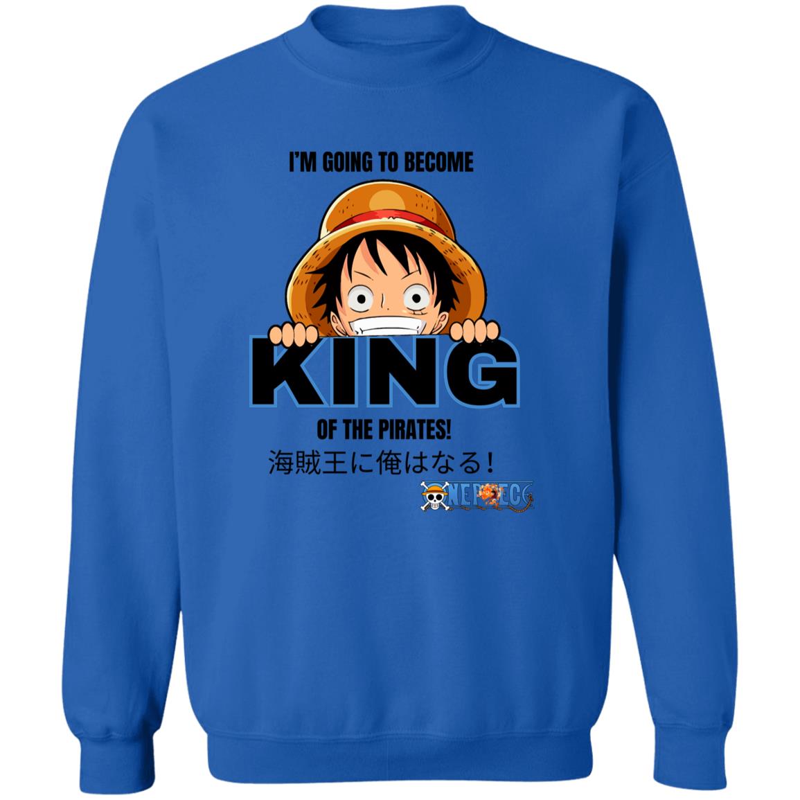 King of the Pirates Pullover Crewneck Sweatshirt 8 oz (Closeout)