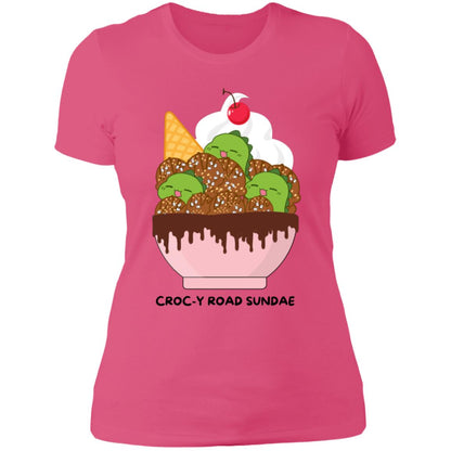 Croc-y Road Sundae Ladies Boyfriend T-Shirt