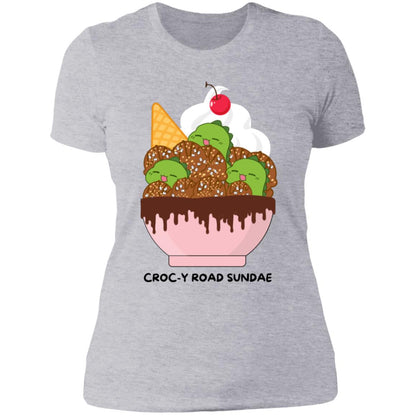 Croc-y Road Sundae Ladies Boyfriend T-Shirt