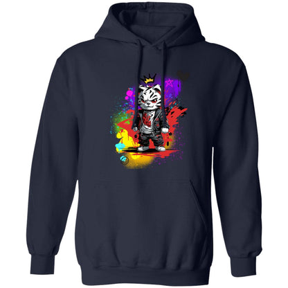 Felix the White Tiger Unisex Pullover Hoodie (Closeout)