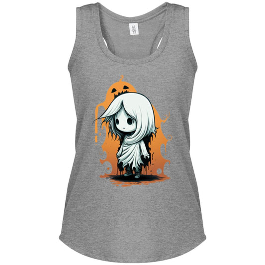 Abigail the Wee Ghost Women's Perfect Tri Racerback Tank