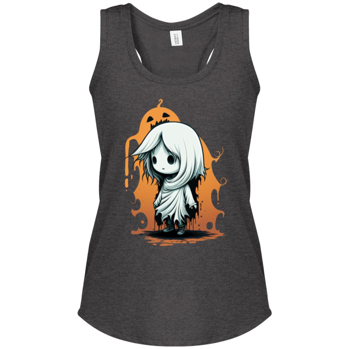 Abigail the Wee Ghost Women's Perfect Tri Racerback Tank