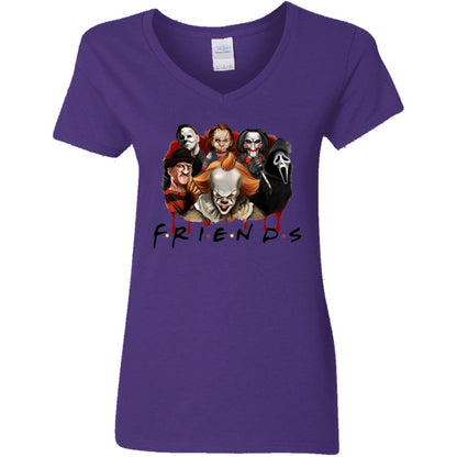 Murder Friends Ladies V-Neck T-Shirt