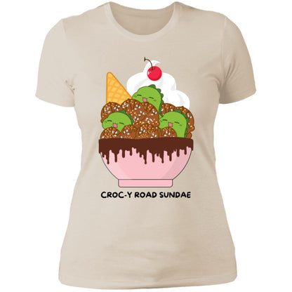 Croc-y Road Sundae Ladies Boyfriend T-Shirt