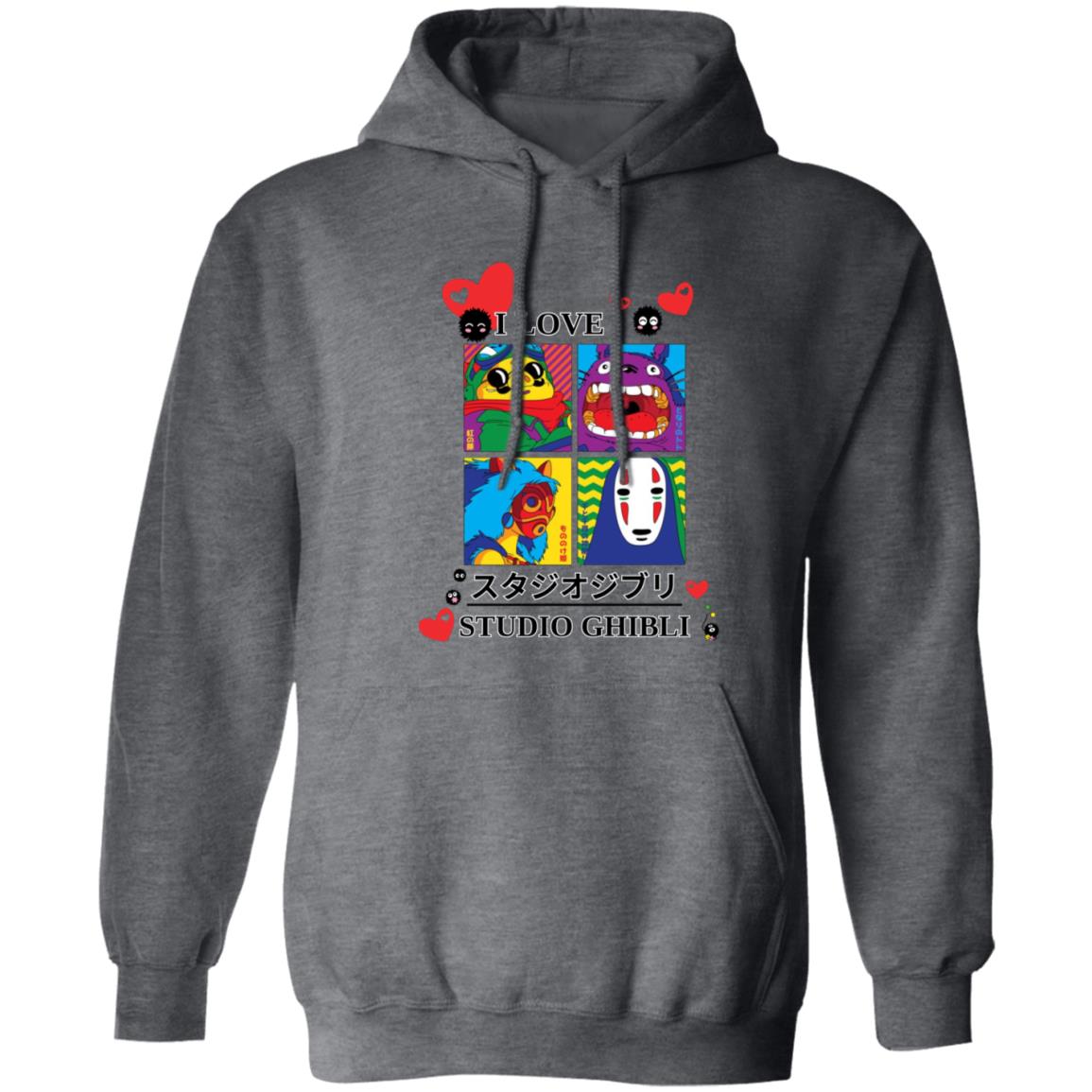 I Love Studio Ghibli Unisex Pullover Hoodie (Closeout)