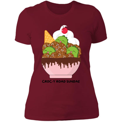 Croc-y Road Sundae Ladies Boyfriend T-Shirt