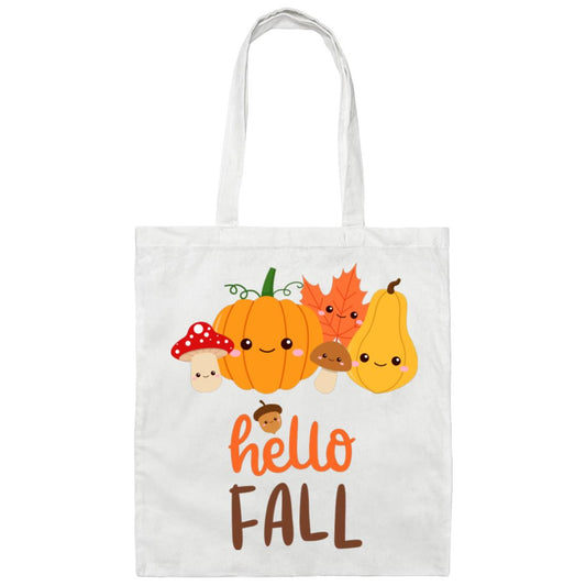 Hello Fall  Canvas Tote Bag