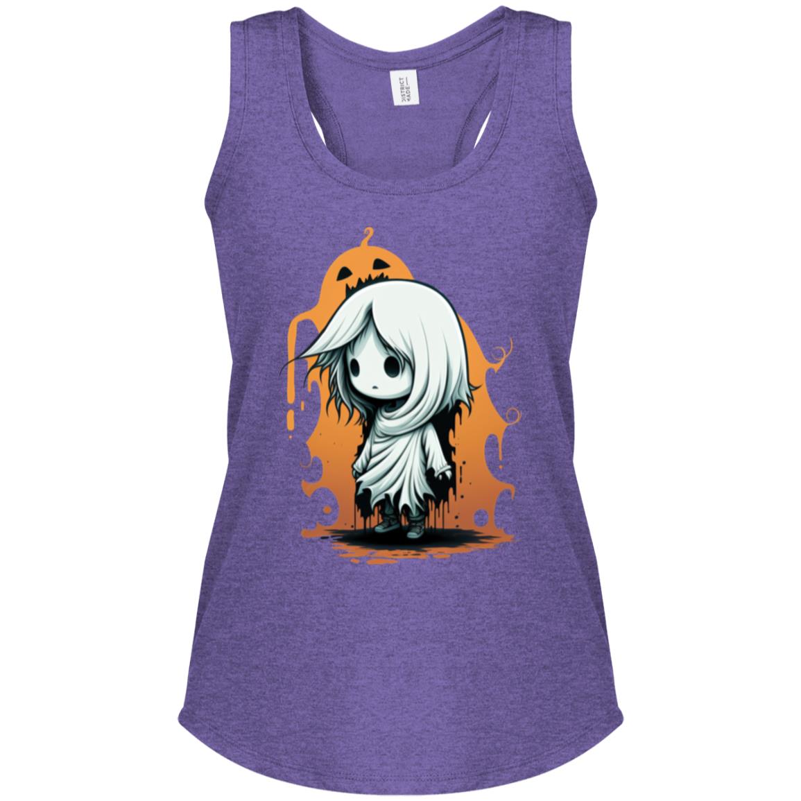 Abigail the Wee Ghost Women's Perfect Tri Racerback Tank