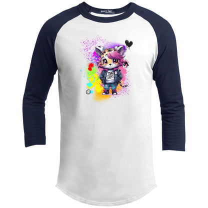 Rosie the Tiger Youth 3/4 Raglan Sleeve Shirt