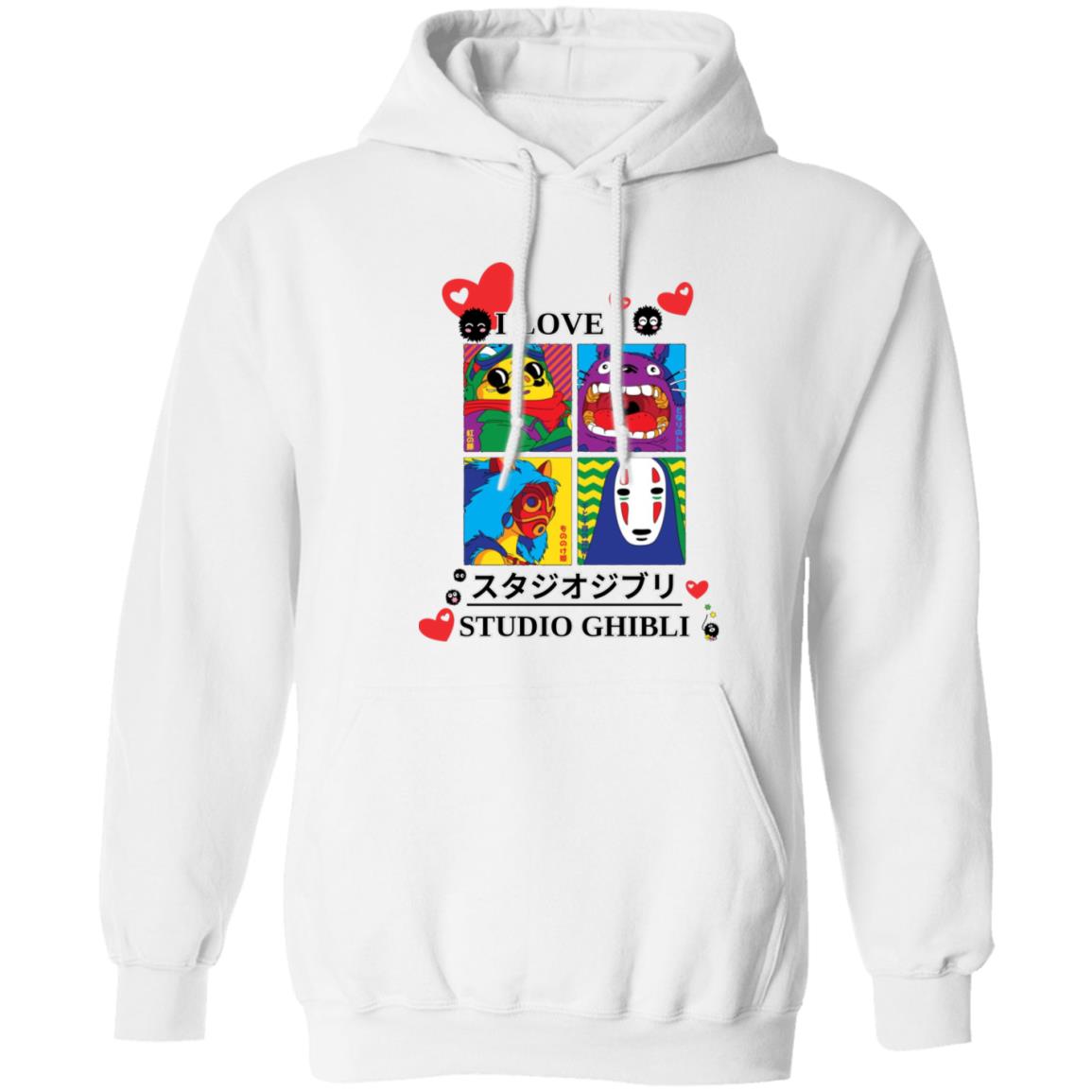 I Love Studio Ghibli Unisex Pullover Hoodie (Closeout)