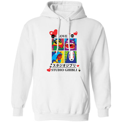 I Love Studio Ghibli Unisex Pullover Hoodie (Closeout)