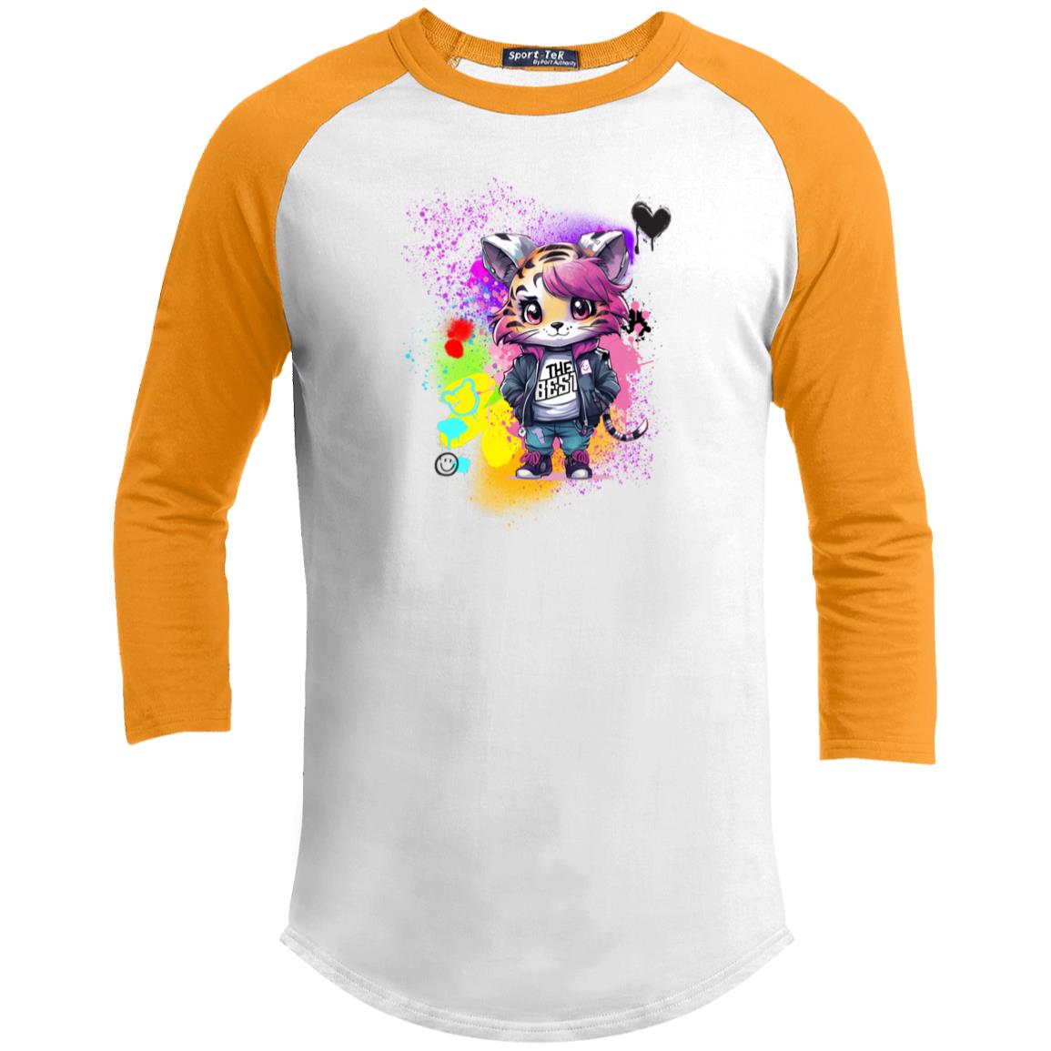 Rosie the Tiger Youth 3/4 Raglan Sleeve Shirt