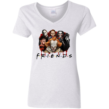 Murder Friends Ladies V-Neck T-Shirt