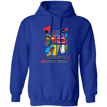 I Love Studio Ghibli Unisex Pullover Hoodie (Closeout)