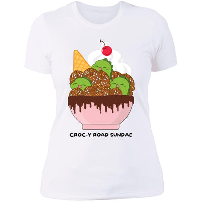 Croc-y Road Sundae Ladies Boyfriend T-Shirt