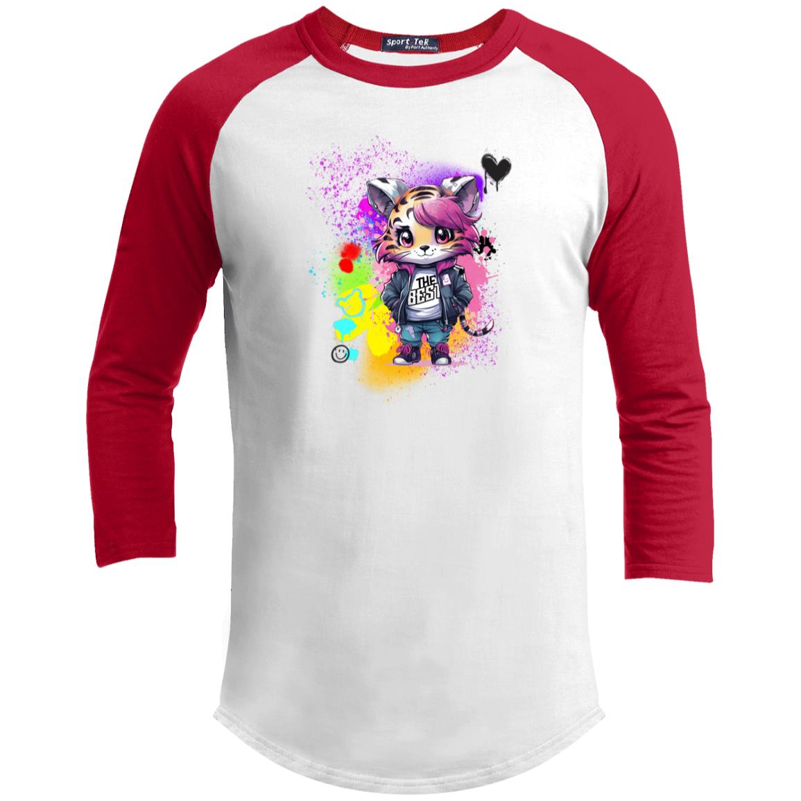 Rosie the Tiger Youth 3/4 Raglan Sleeve Shirt