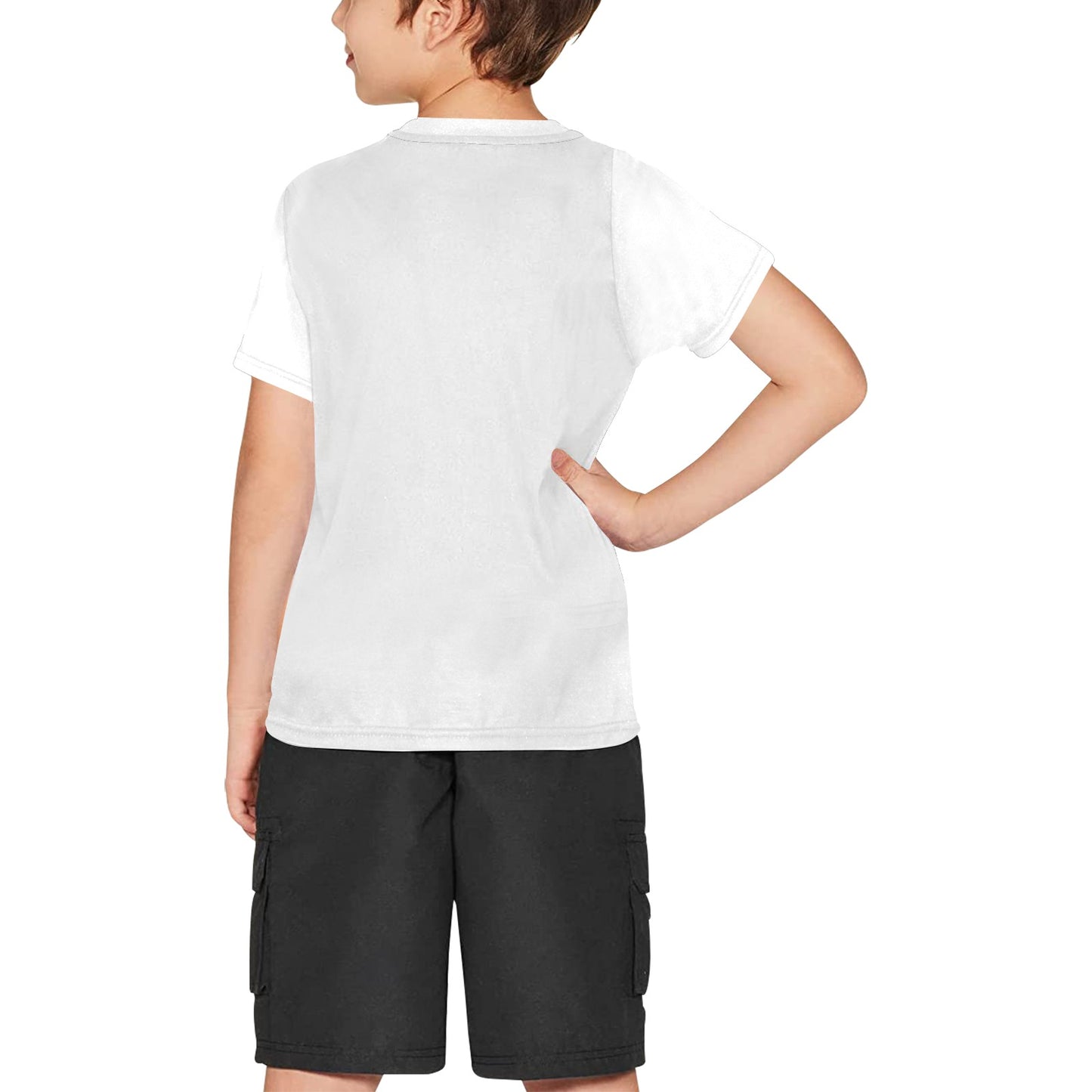 Minecraft - Blocks Rule Big Boy's All Over Print Crew Neck T-Shirt