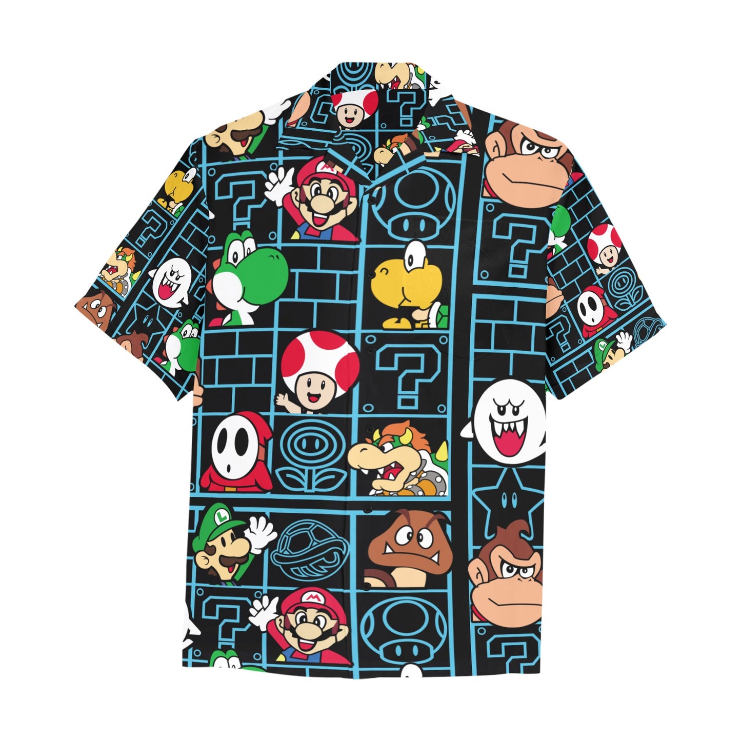 Mario Bros - It's Me Mario Hawaiian Shirt with Chest Pocket