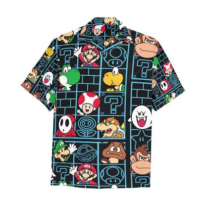 Mario Bros - It's Me Mario Hawaiian Shirt with Chest Pocket
