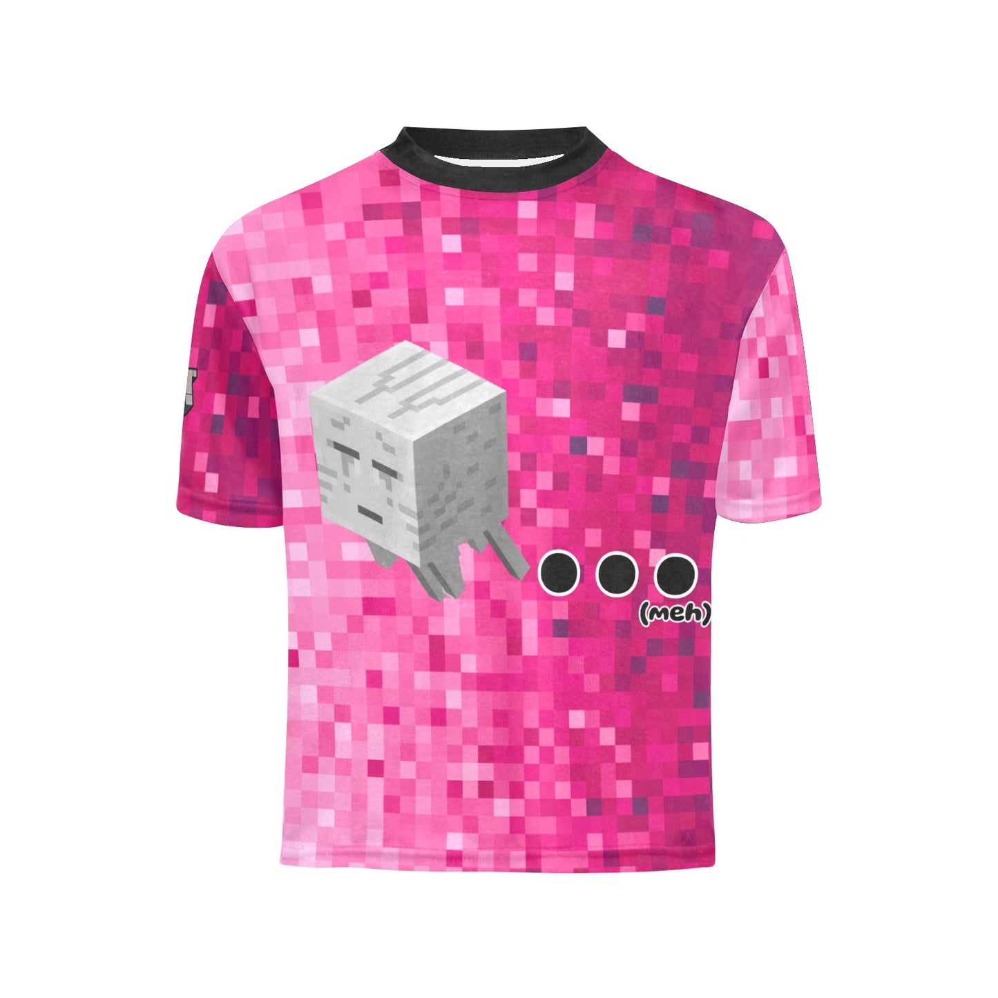 Minecraft - Meh. . . Big Girls All Over Print Crew Neck T-Shirt