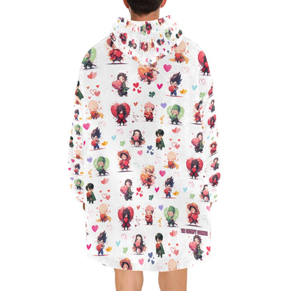 Chibi Anime Friends - Lotsa Love Blanket Hoodie for Men