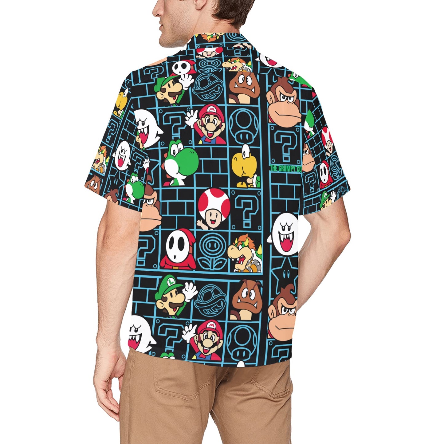 Mario Bros - It's Me Mario Hawaiian Shirt with Chest Pocket