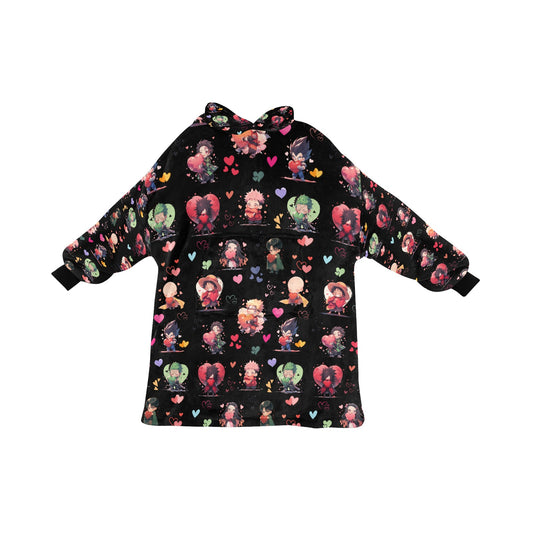 Chibi Anime Friends - Lotsa Love Blanket Hoodie for Kids