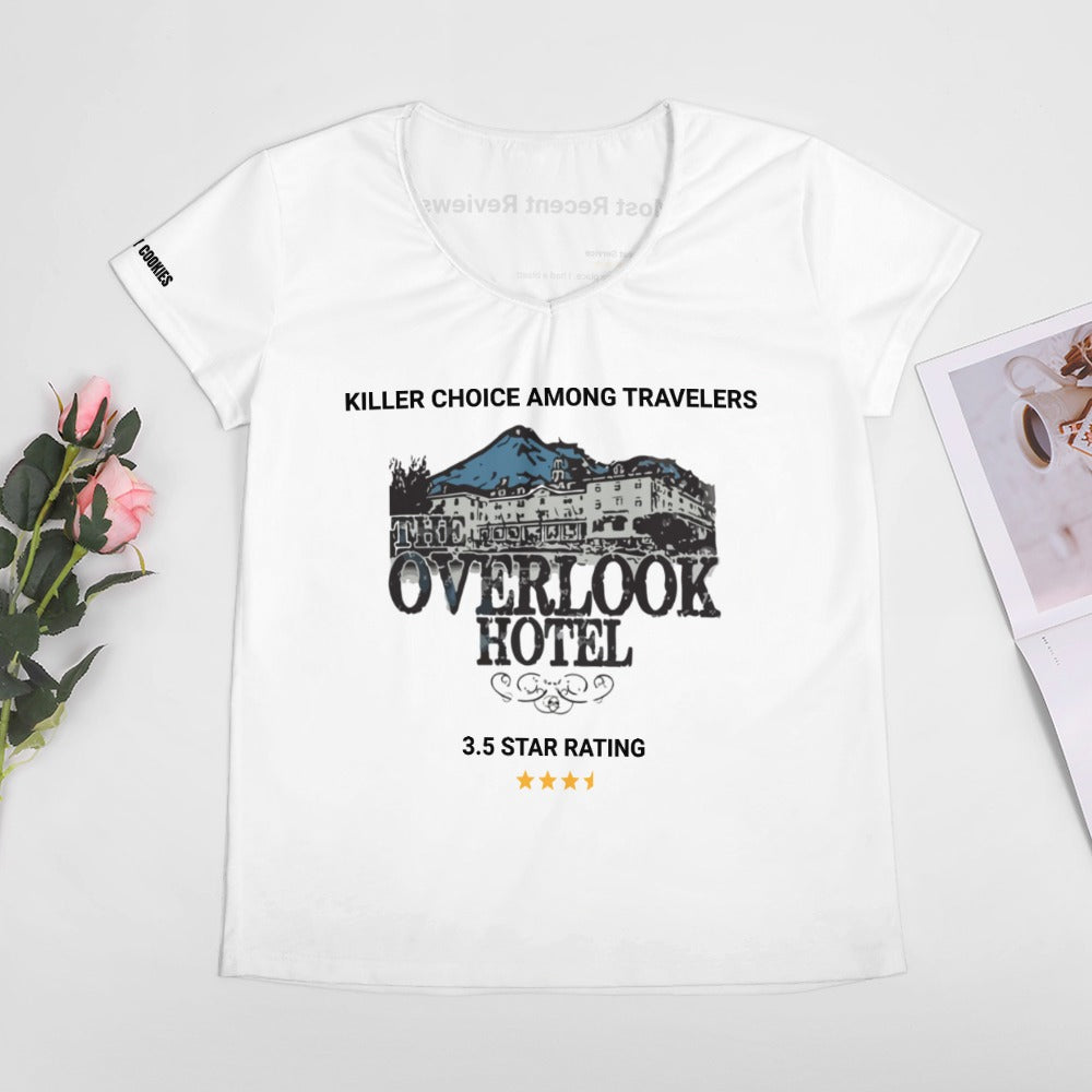 The Shining - The Overlook Hotel Reviews V-neck Short Sleeve T-shirt