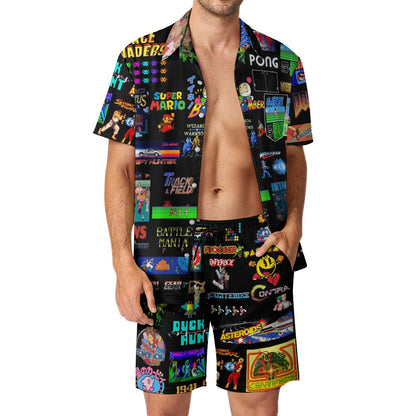 The Grumpy Cookies - Old School Gamer Leisure Beach Suit