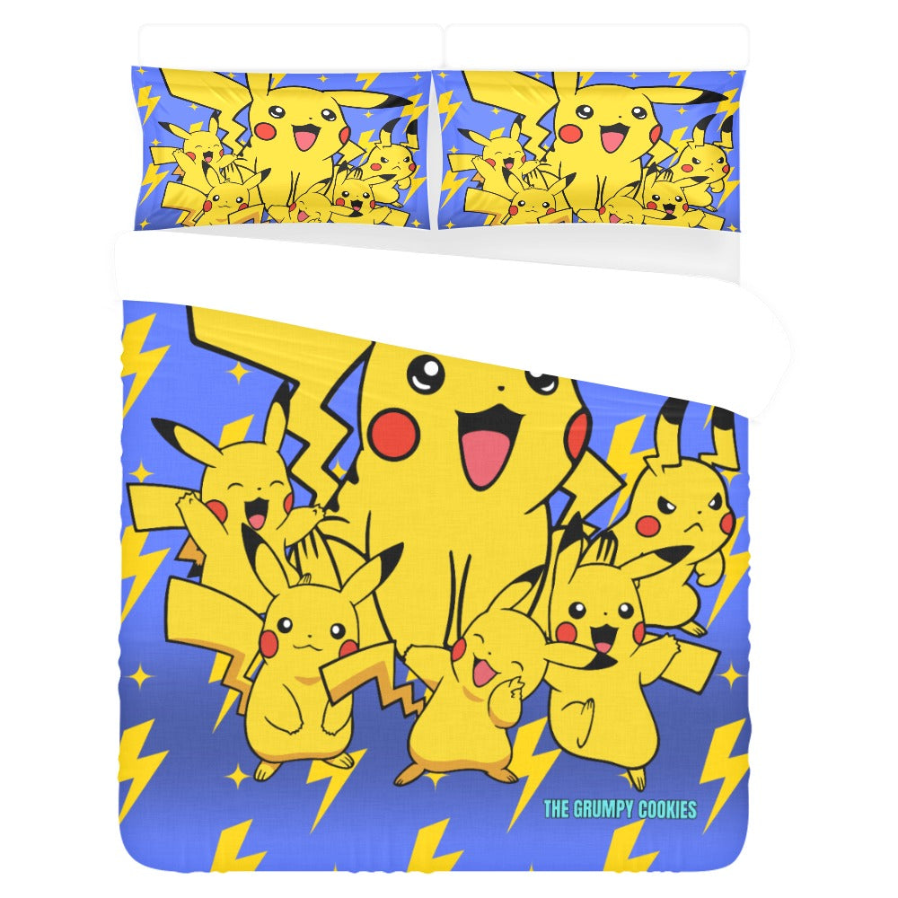 Pokemon - Pika Pika Pika 3-Piece Queen Bedding Set